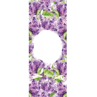 Owijki - Fioletowo-zielone kwiatki