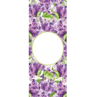 Owijki - Fioletowo-zielone kwiatki