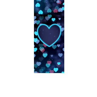 Torebki na cukierki - Ciemne serduszka (5 szt)