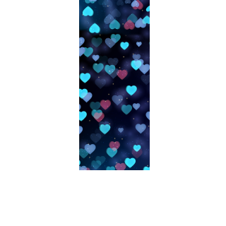 Torebki na cukierki - Ciemne serduszka (5 szt)