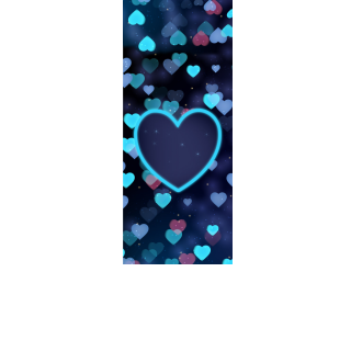 Torebki na cukierki - Ciemne serduszka (5 szt)