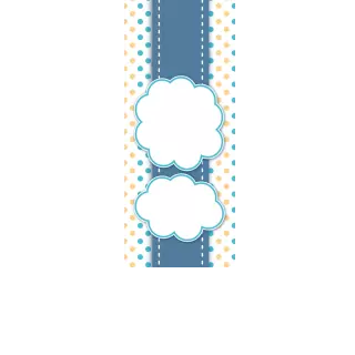 Torebki na cukierki - Chmurka i kropeczki (5 szt)