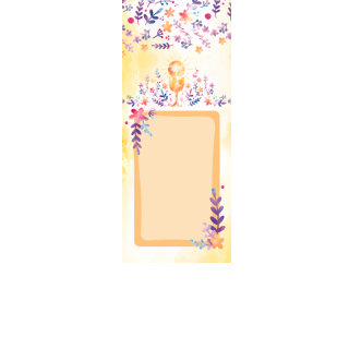 Torebki na cukierki - Kwiecista modlitwa (5 szt)