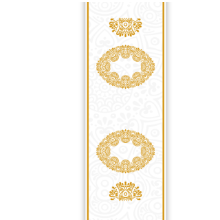 Słodkie pudełka - Złoty ornament