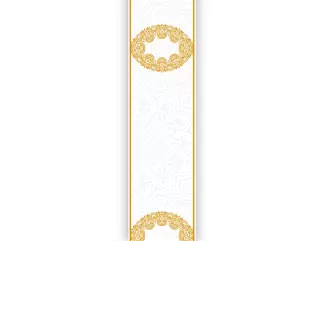 Torebki na cukierki - Złoty ornament (kraft) (5 szt)