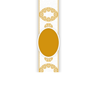 Torebki na cukierki - Złoty ornament (kraft) (5 szt)