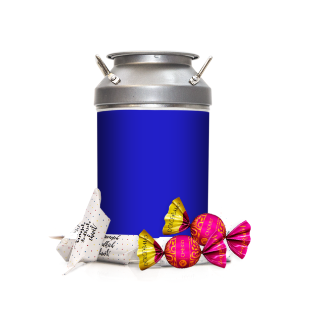 Krówki w kance - Niebieska firmowa