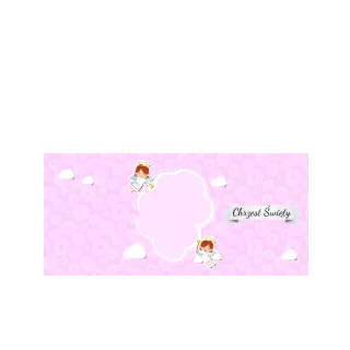 Pudełka na ciasto<br /><small>3 szt.</small> - Różowe aniołki