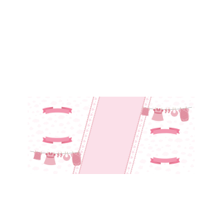 Pudełka na ciasto<br /><small>3 szt.</small> - Różowe ubranka na sznurku