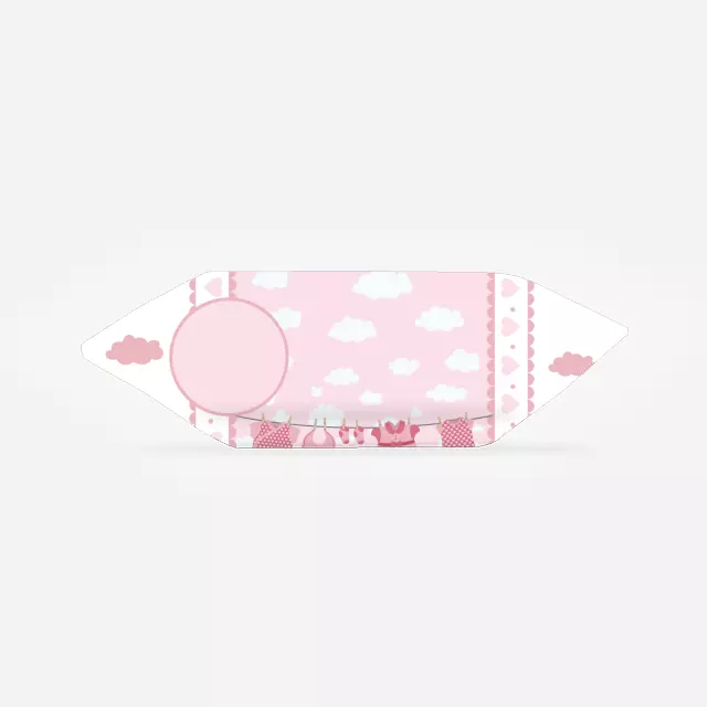 Krówki - Różowe ubranka na sznurku