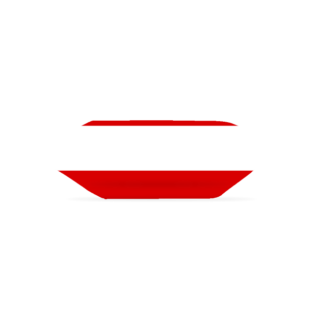 Krówki - Czerwona z białym paskiem