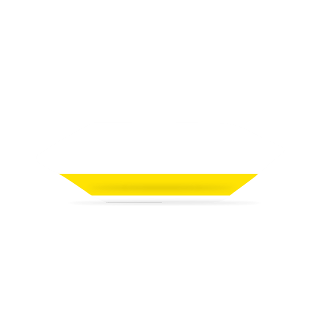 Krówki - Biała z żółtym paskiem