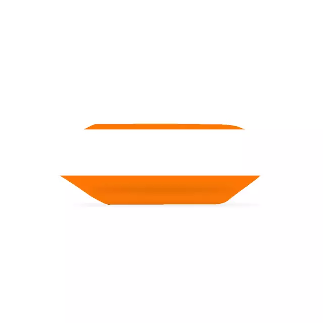 Krówki - Pomarańczowa z białym paskiem