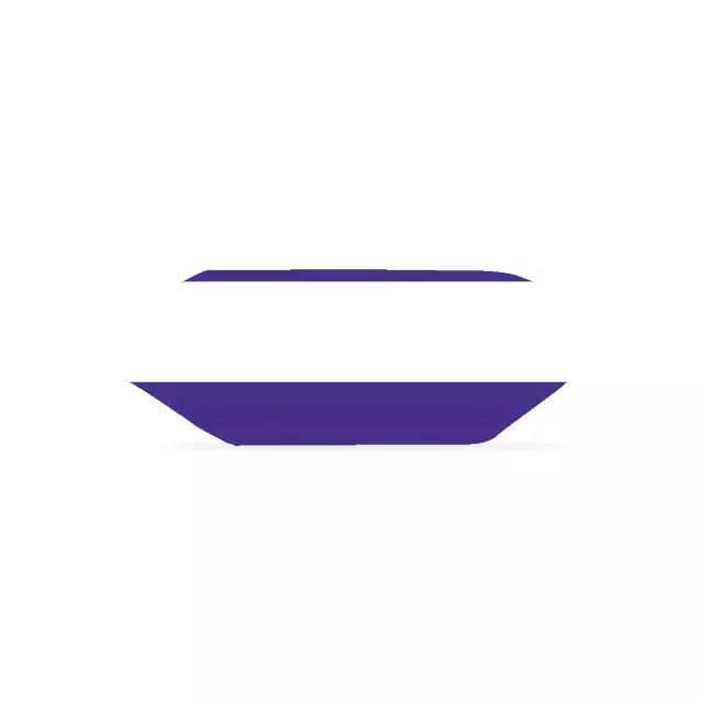 Krówki - Fioletowa z białym paskiem