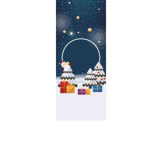 Torebki na cukierki - Cicha noc (kraft) (5 szt)