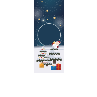 Torebki na cukierki - Cicha noc (kraft) (5 szt)