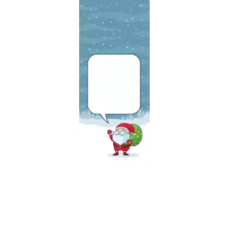 Torebki na cukierki - Mikołaj z prezentami (kraft) (5 szt)