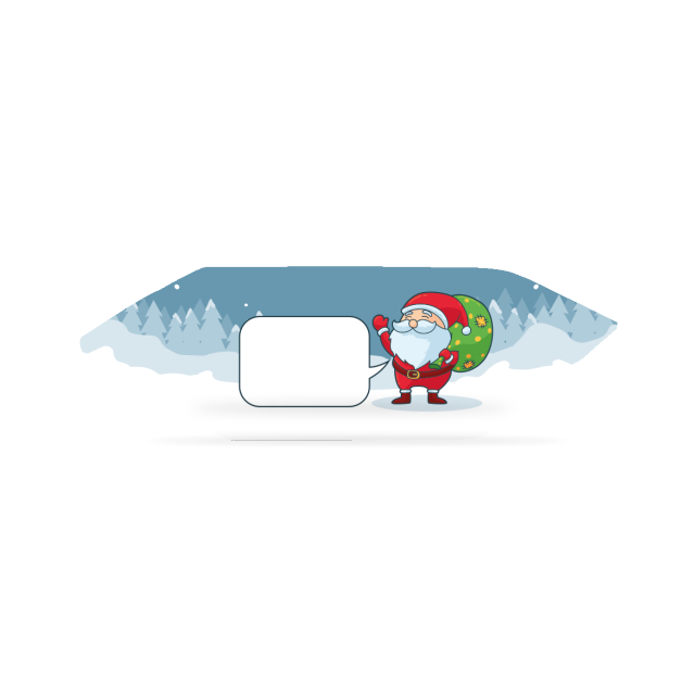 Fudges - Weihnachtsmann mit Geschenken
