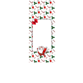 Torebki na cukierki - Wesoły Mikołaj (kraft) (5 szt)