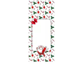 Torebki na cukierki - Wesoły Mikołaj (kraft) (5 szt)