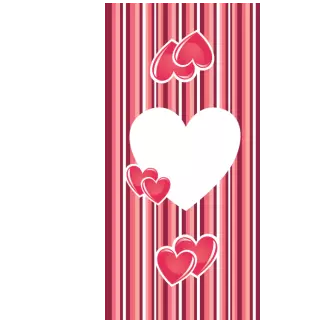 Słodkie pudełka - Dwa serduszka