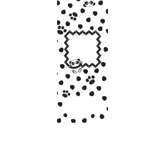 Torebki na cukierki - Panda (kraft) (5 szt)