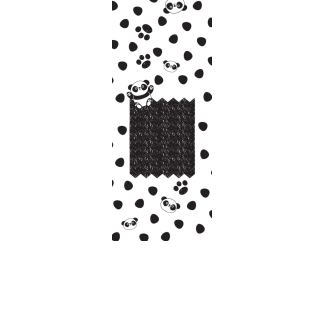 Torebki na cukierki - Panda (5 szt)