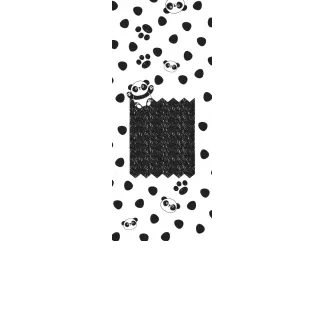 Torebki na cukierki - Panda (5 szt)