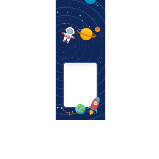 Torebki na cukierki - Kosmos (kraft) (5 szt)