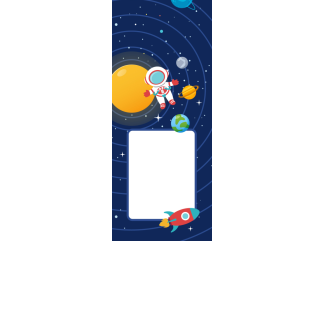 Torebki na cukierki - Kosmos (kraft) (5 szt)