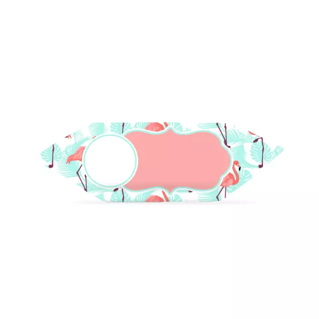 Krówki - Jasnoróżowe flamingi 