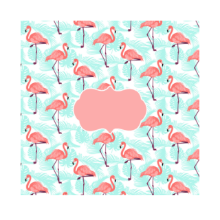 Krówki - Jasnoróżowe flamingi 