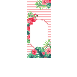 Torebki na cukierki - Flamingi (5 szt)