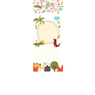 Torebki na cukierki - Wesołe dinozaury (kraft) (5 szt)