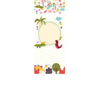 Torebki na cukierki - Wesołe dinozaury (5 szt)