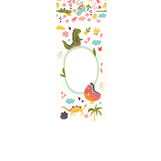 Torebki na cukierki - Wesołe dinozaury (5 szt)