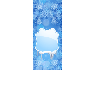 Torebki na cukierki - Lodowa kraina (kraft) (5 szt)