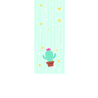 Torebki na cukierki - Kaktusy (kraft) (5 szt)