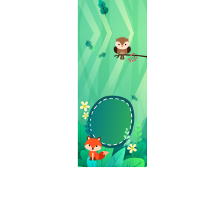 Torebki na cukierki - Leśne zwierzaki (kraft) (5 szt)