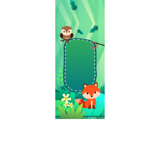 Torebki na cukierki - Leśne zwierzaki (kraft) (5 szt)