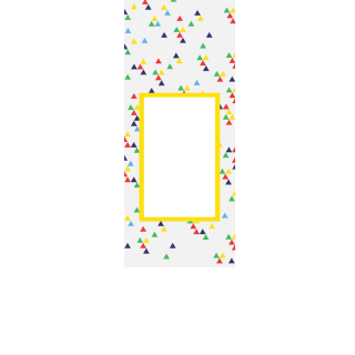 Torebki na cukierki - Rozsypane trójkąty (5 szt)