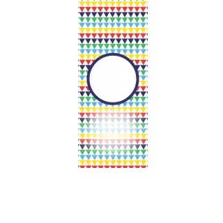 Torebki na cukierki - Kolorowe trójkąty (5 szt)