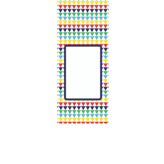 Torebki na cukierki - Kolorowe trójkąty (5 szt)