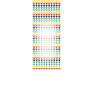 Torebki na cukierki - Kolorowe trójkąty (kraft) (5 szt)