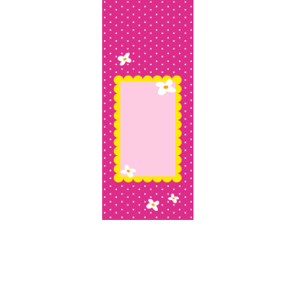 Torebki na cukierki - Różowa w białe kwiatki (5 szt)