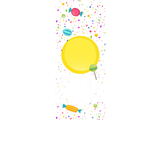 Torebki na cukierki - Słodka impreza (kraft) (5 szt)