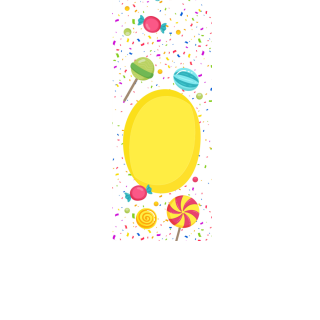 Torebki na cukierki - Słodka impreza (kraft) (5 szt)