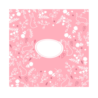 Krówki - Różowy zajączek 