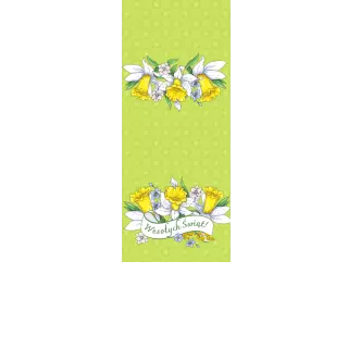 Torebki na cukierki - Radosne żonkile (5 szt)