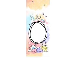 Torebki na cukierki - Tęczowe zajączki (5 szt)